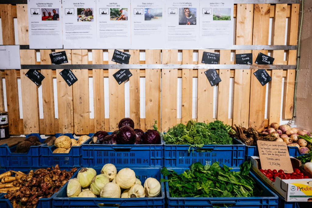 Slow in Liège - Les petits producteurs - magasin d'alimentation et de produits alimentaires locaux et bio - légumes